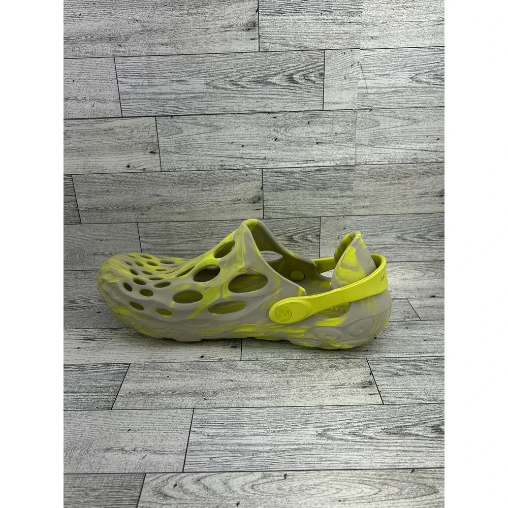 Merrell Hydro Moc Water Shoes Grey Lime Green Marbled Mens 7 Womens 8.5 J003751